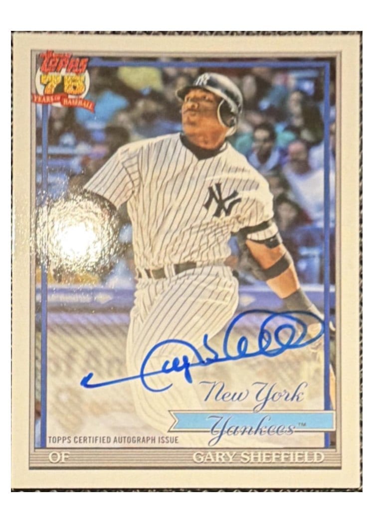 2026 Topps 1991 Topps Autographs Gary Sheffield #91A-GS card