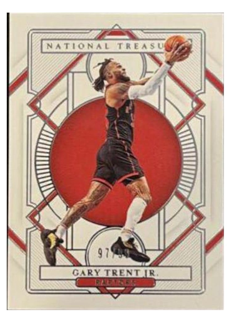 2020-21 Panini National Treasures Base Set Gary Trent Jr #91 card