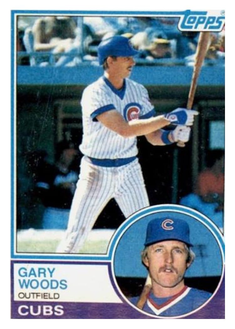 1983 Topps Gary Woods #356 card