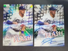 2020 Topps Chrome Freshman Flash Autograph Gavin Lux #FFA-GL card