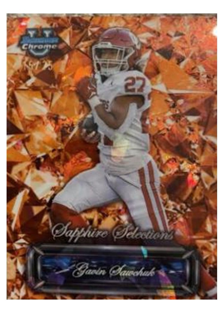 2024 Bowman University Chrome Sapphire Sapphire Selections Set Gavin Sawchuk #SS-19 card