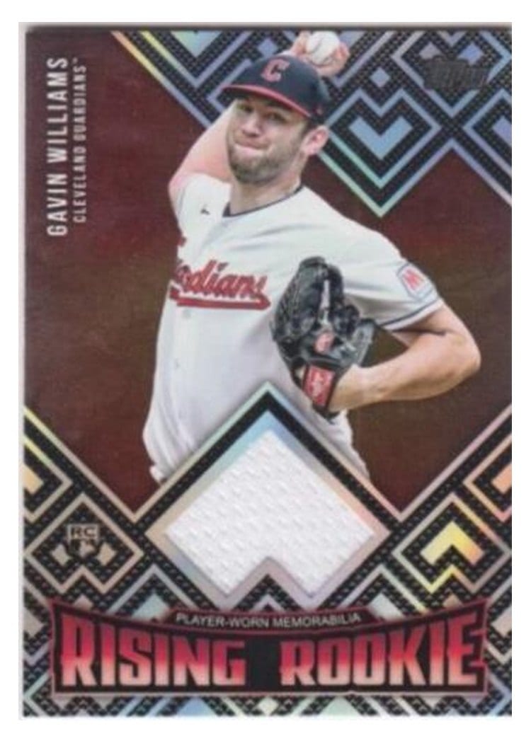 2024 Topps Update Rising Rookies Relics Gavin Williams #RRR-GW card