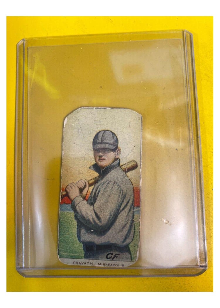 1909 T206 Polar Bear Gavvy Cravath card