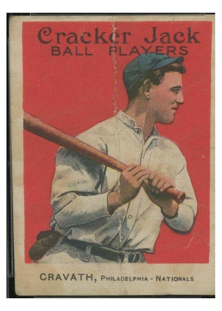 1915 Cracker Jack Gavvy Cravath #82 card