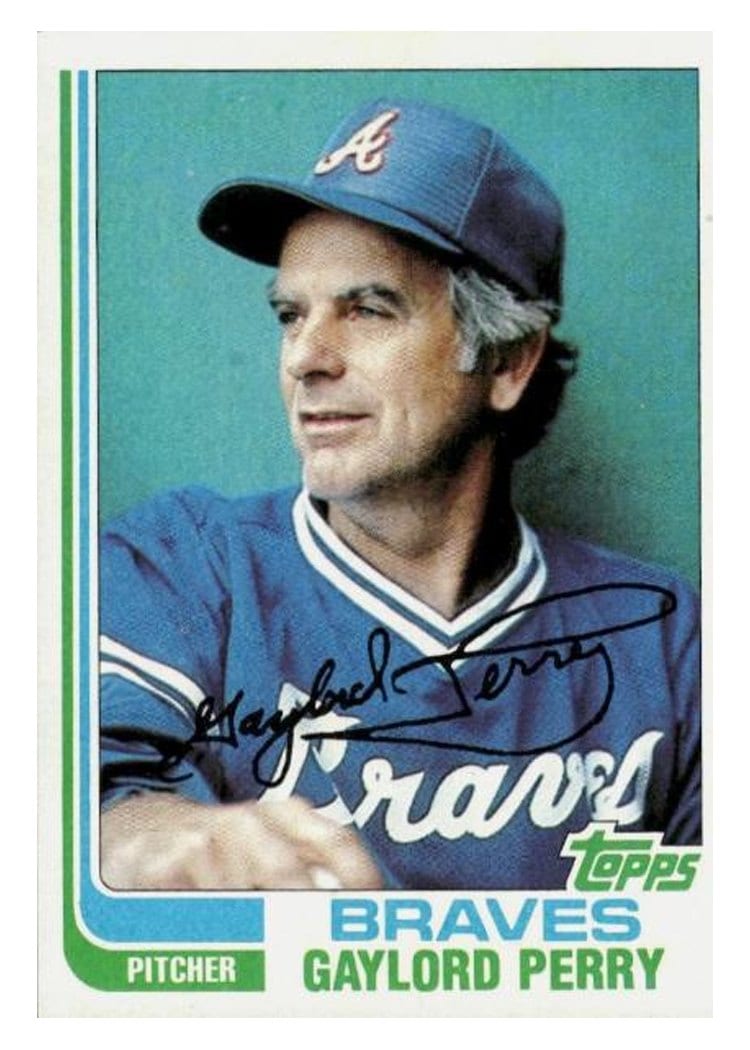 1982 Topps Gaylord Perry #115 card
