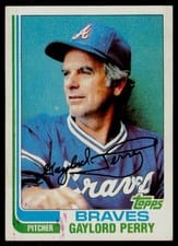 1982 Topps Base Set Gaylord Perry #115 card