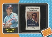 2024 Topps Heritage 1975 Us Postal Stamp Relics Gaylord Perry #75US-GP card