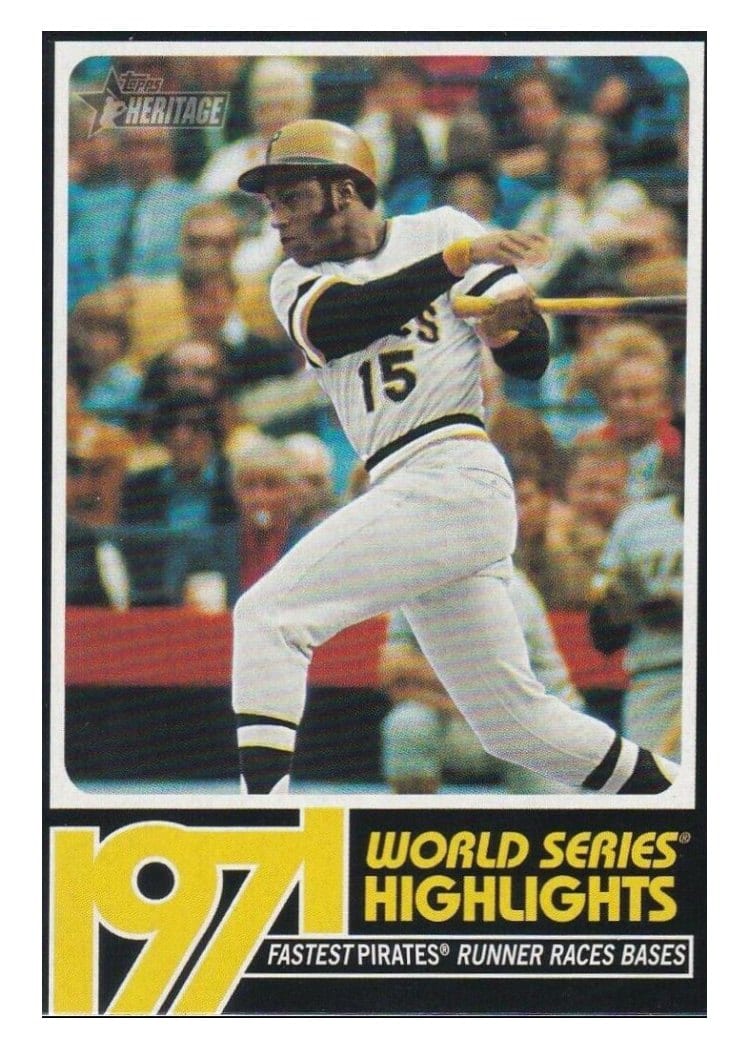 2020 Topps Heritage 1971 World Series Highlights Gene Clines #WSH-9 card