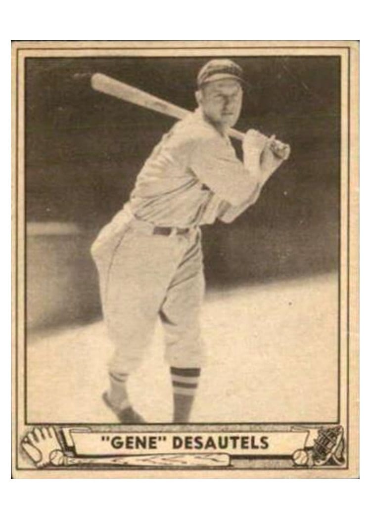 1940 Play Ball Gene Desautels #28 card