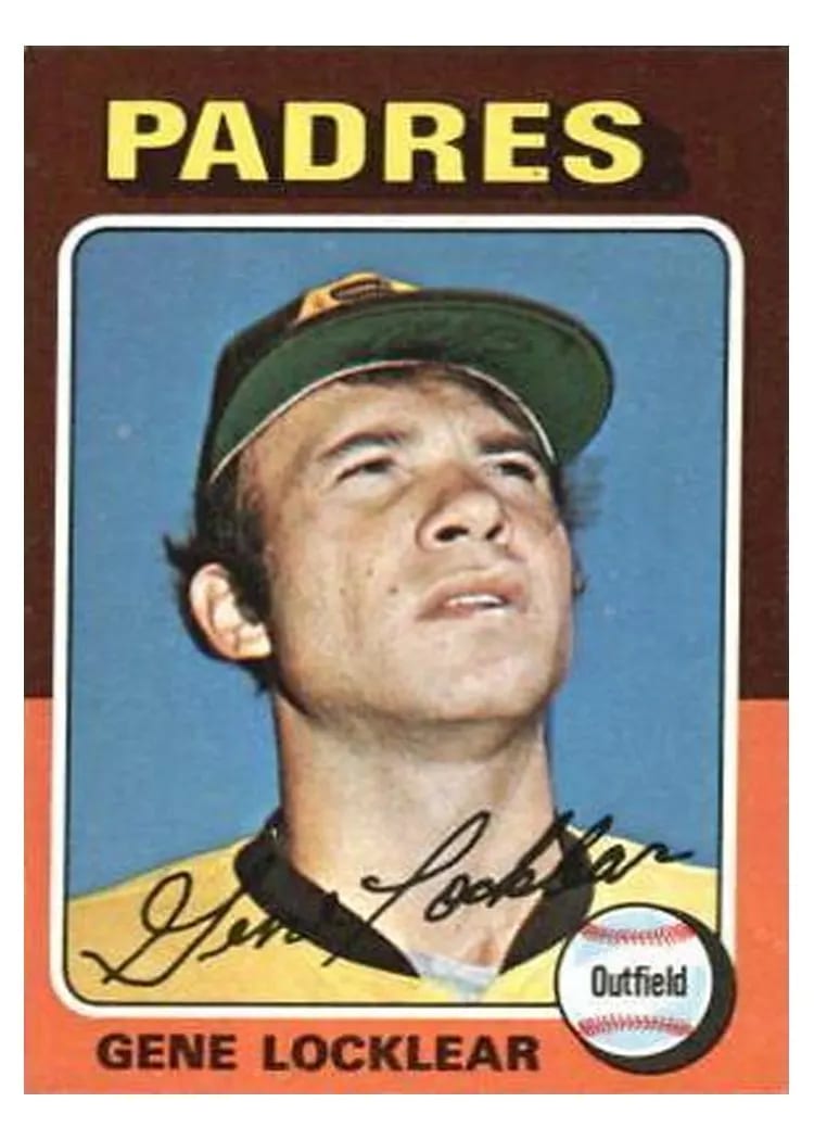 1975 Topps Mini Gene Locklear #13 card