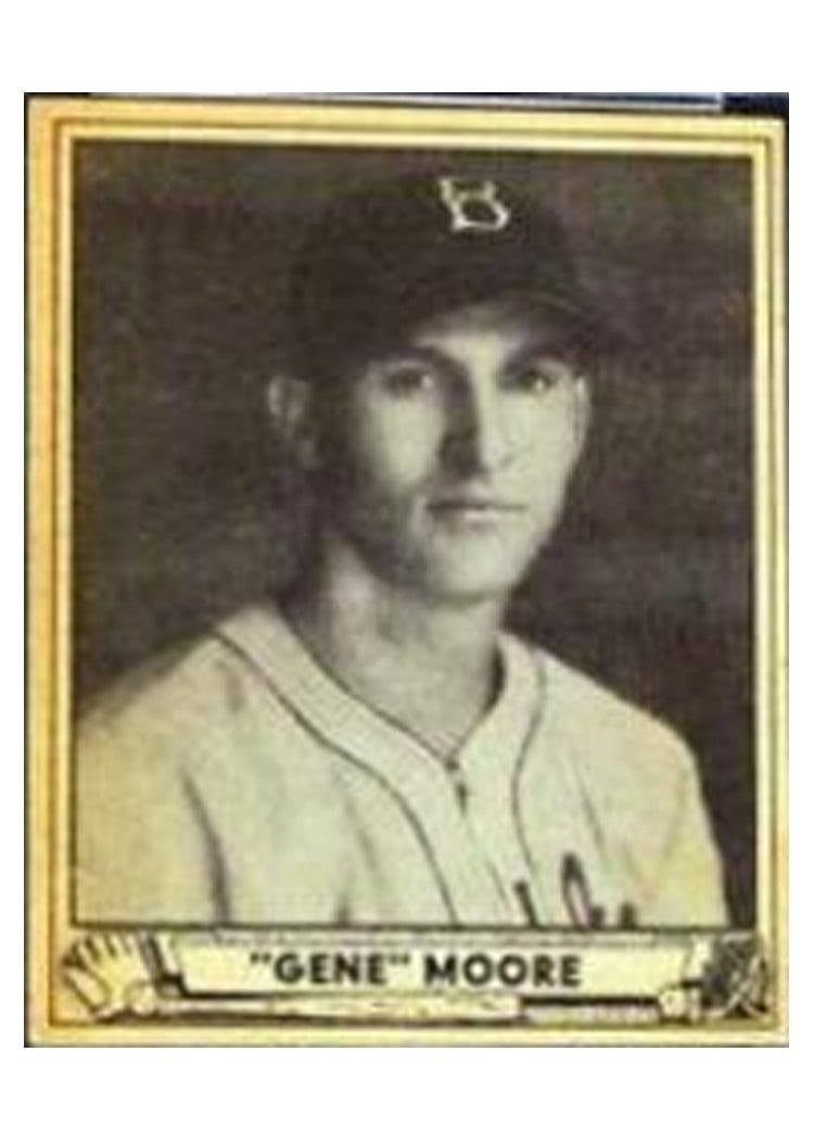 1940 Play Ball Gene Moore #143 card