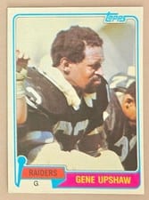 1981 Topps Gene Upshaw #219 card