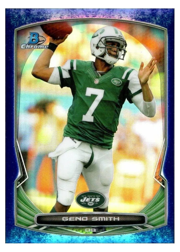 2014 Bowman Chrome Geno Smith Bubbles Refractor #26 card
