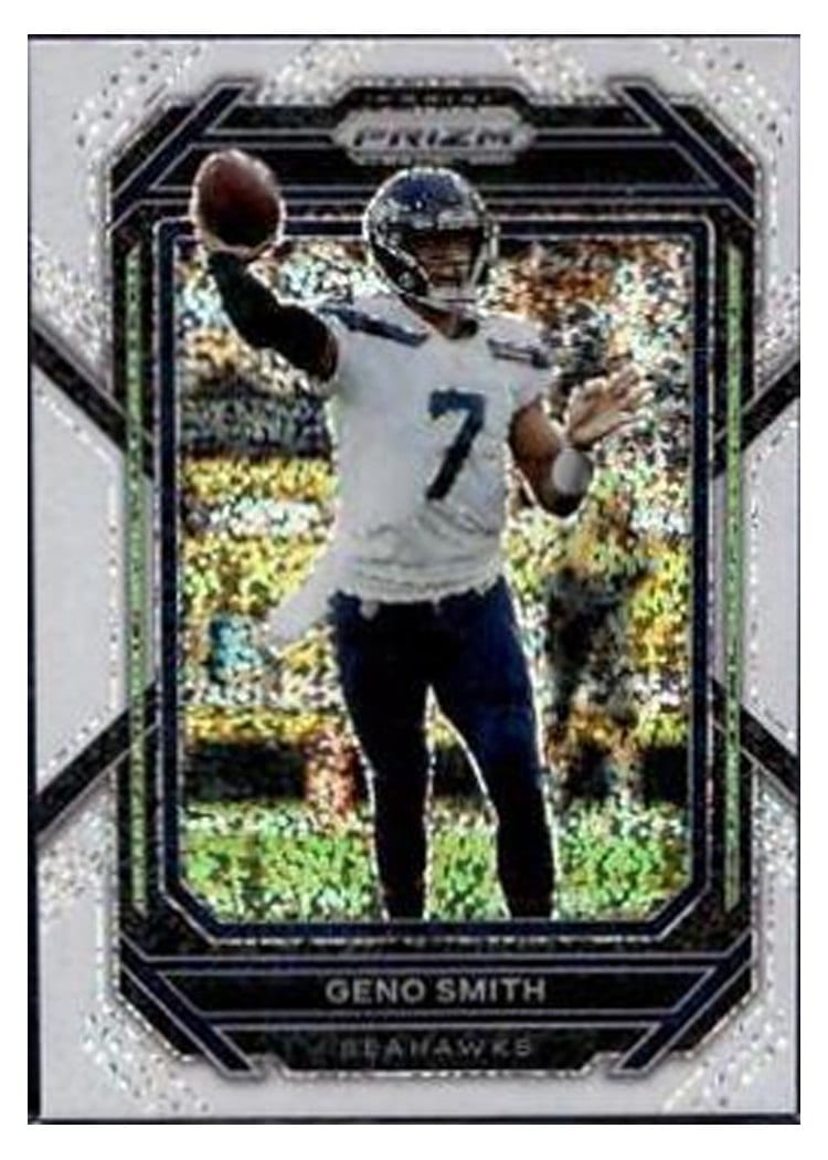 2022 Panini Prizm Base Set Geno Smith White Sparkle #254 card