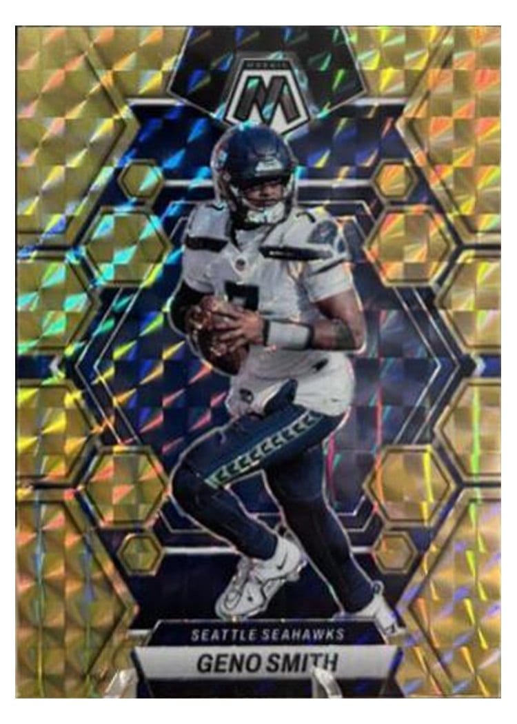 2023 Panini Mosaic Base Set Geno Smith Reactive Yellow #220 card