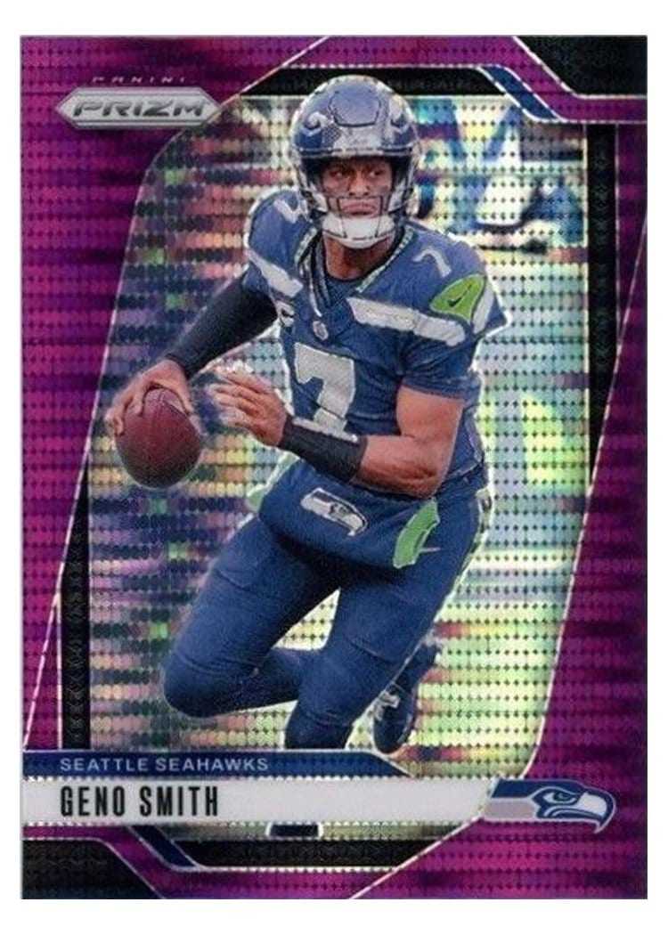 2024 Panini Prizm Base Set Geno Smith Purple Pulsar #259 card