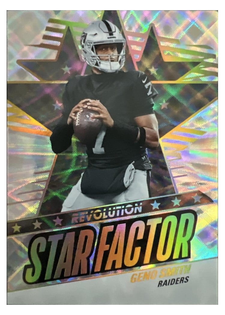 2025 Panini Revolution Star Factor Geno Smith #19 card