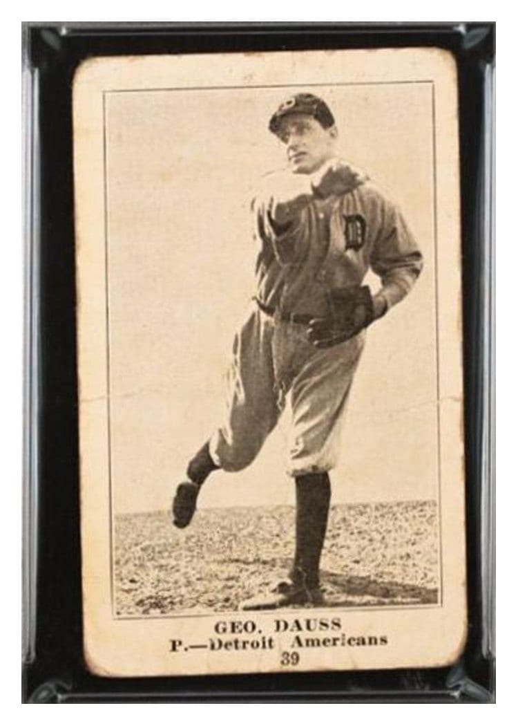 1917 Collins McCarthy Geo. Dauss #39 card