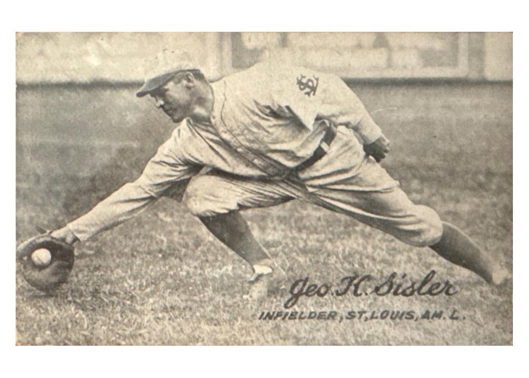 1921 Exhibits Geo. H. Sisler card