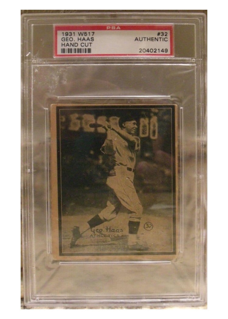 1931 W517 Geo. Haas #32 card