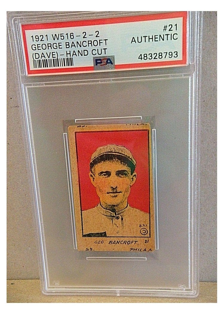 1921 W516 2 2 George Bancroft #21 card