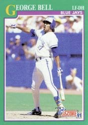 1991 Score Base Set George Bell #195 card