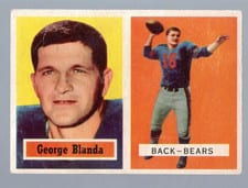 1957 Topps George Blanda #31 card