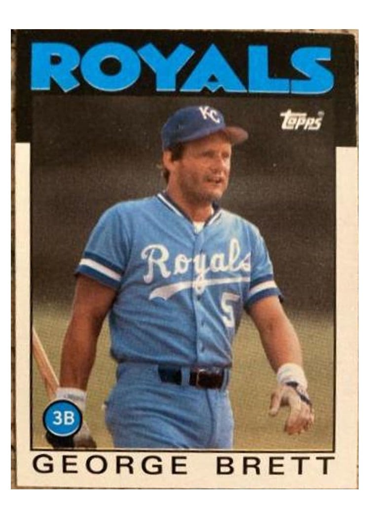 1986 Topps George Brett #300 card