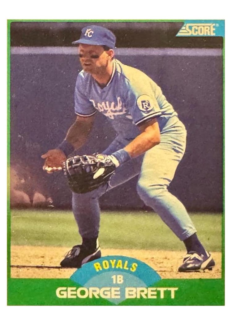 1989 Score George Brett #75 card