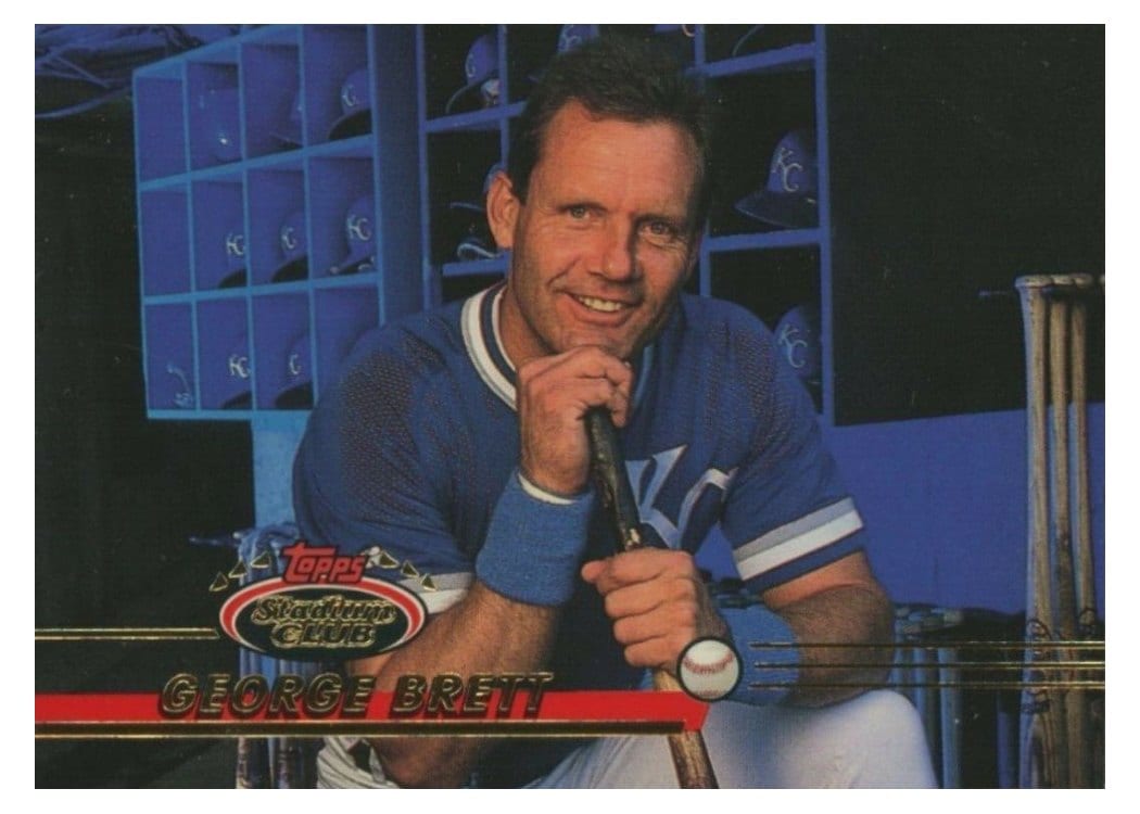 1993 Stadium Club Base Set George Brett #424 card