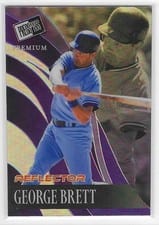2024 Leaf Press Pass Premium Baseball Retro George Brett #RB-37 card