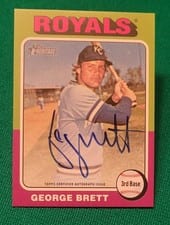 2024 Topps Heritage Mini Real One Mini Autographs George Brett #ROA-GB