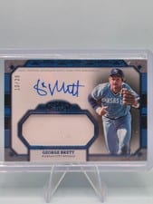 2024 Topps Tier One Autographed Jumbo Relics George Brett #AT1JR-GB card