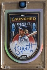 2025 Topps Cosmic Chrome Launched Into Orbit Autographs George Brett #LIOA-GB card