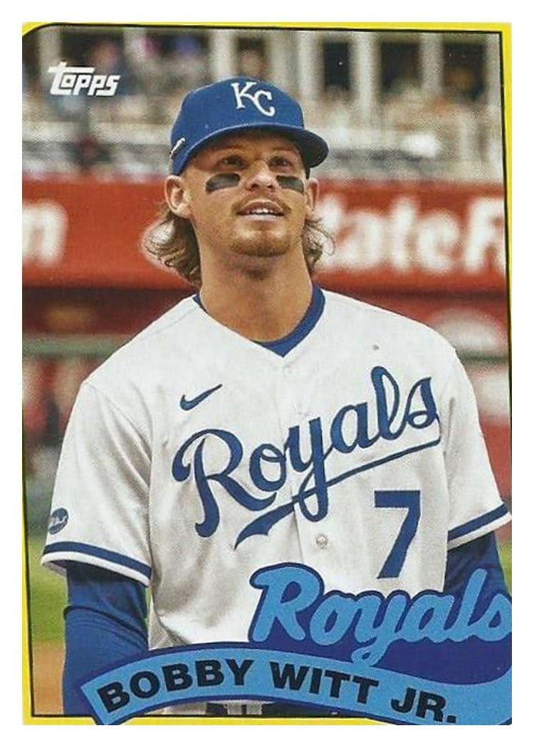 2023 Topps Archives 1989 Doubleheaders George Brett / Bobby Witt Jr. #89DH-21 card