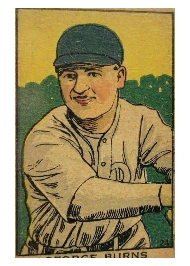 1919 W514 George Burns #24 card