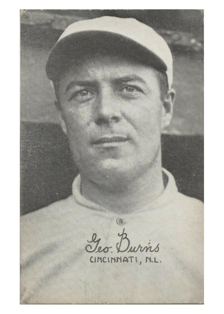 1922 Exhibits George Burns card