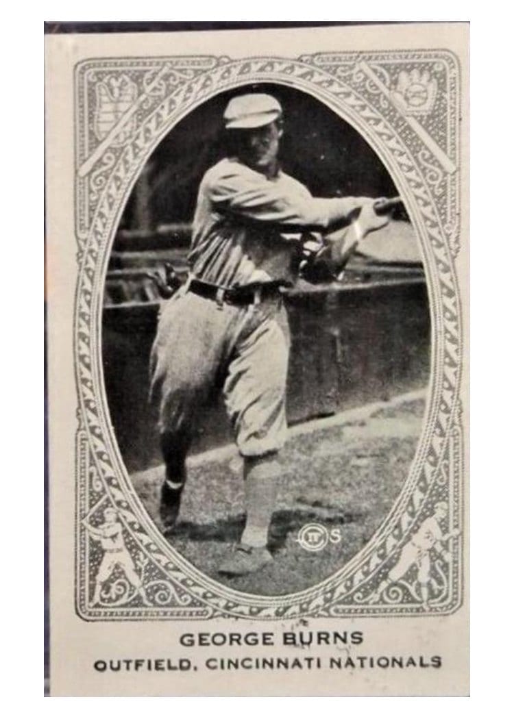 1922 W573 George Burns Hand Cut card