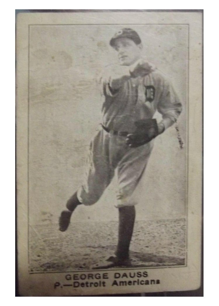 1921 E121 American Caramel Series of 80 George Dauss card
