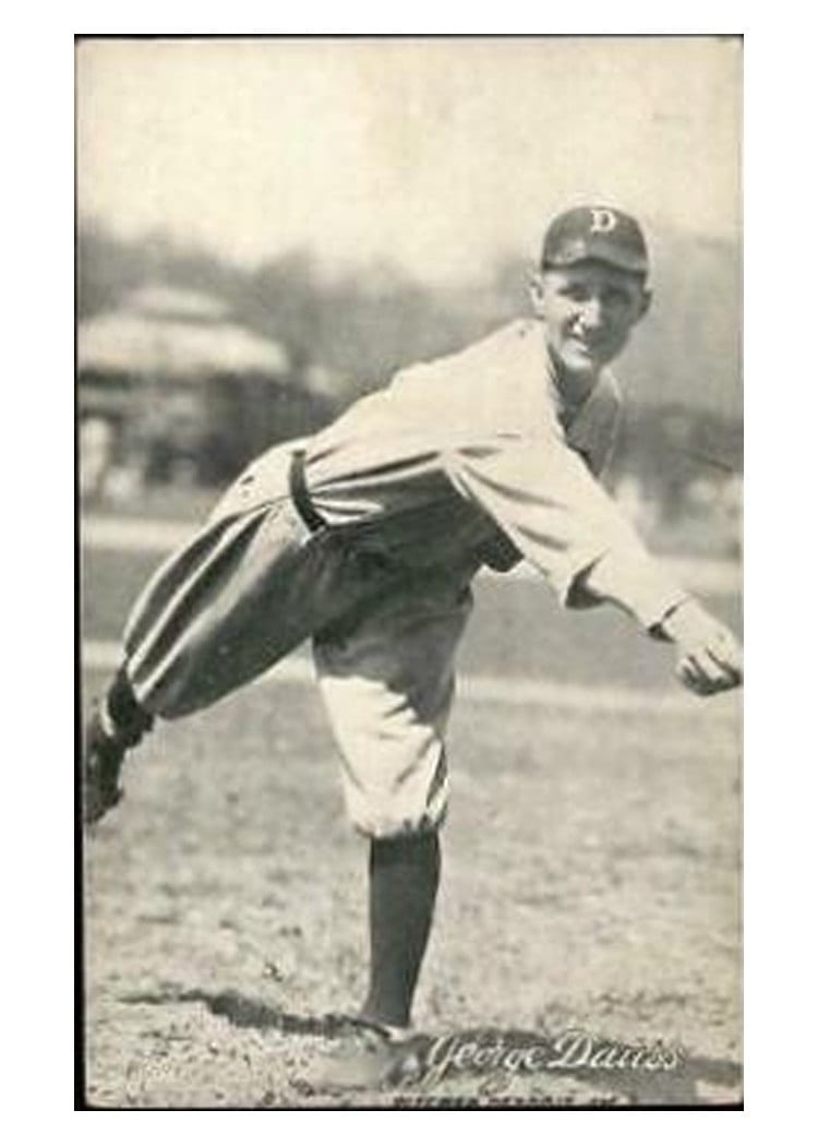 1921 Exhibits George Dauss card