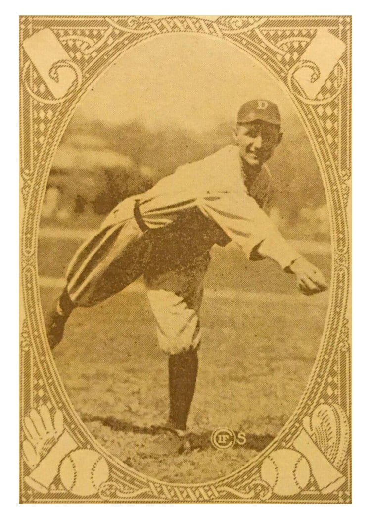1922 E120 American Caramel George Dauss card