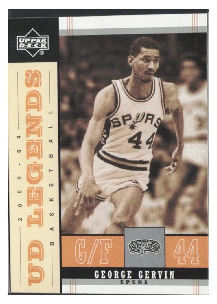 2003 Upper Deck Legends Throwback George Gervin #81 card