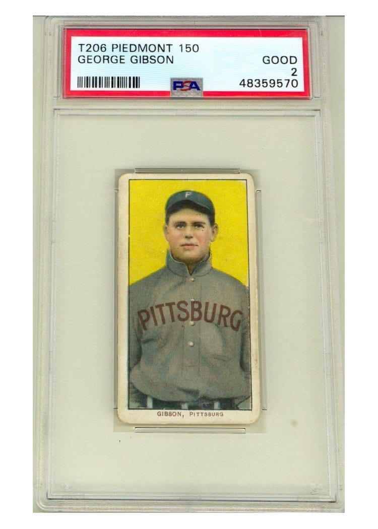 1909 T206 Piedmont 150 George Gibson card