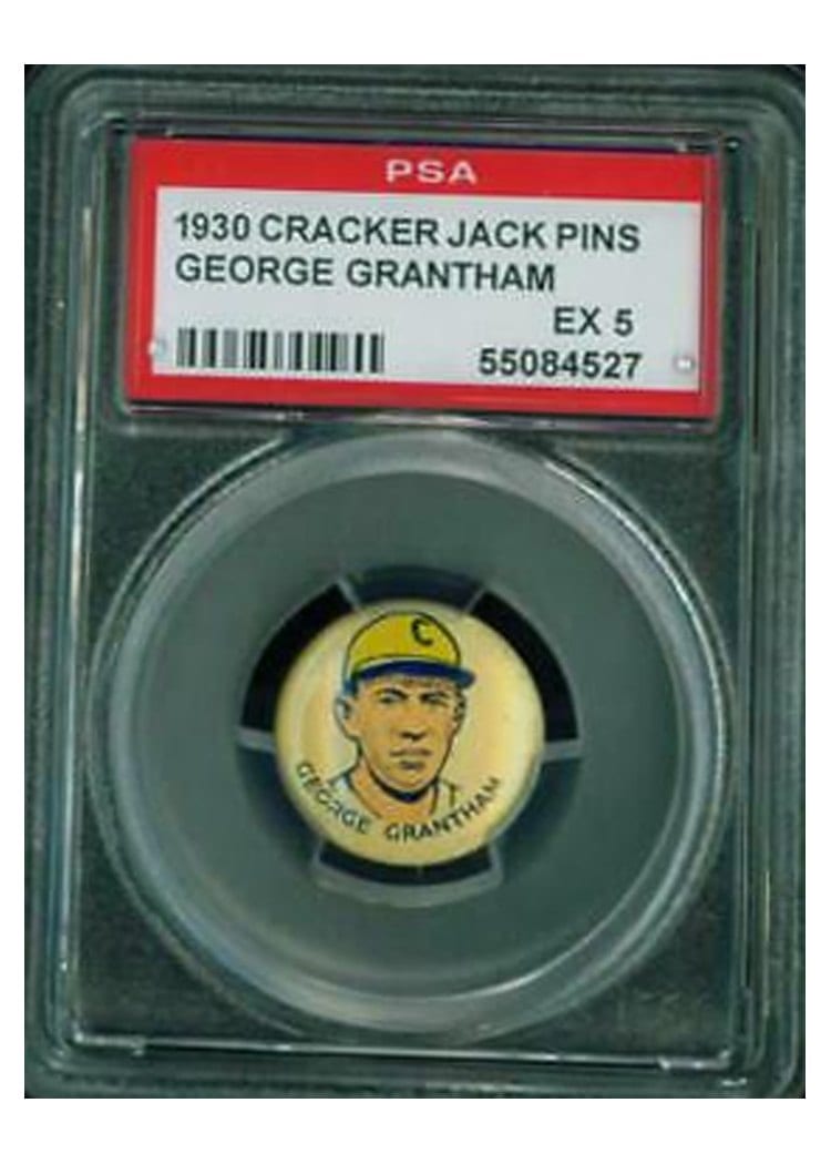 1930 Cracker Jack Pins George Grantham card