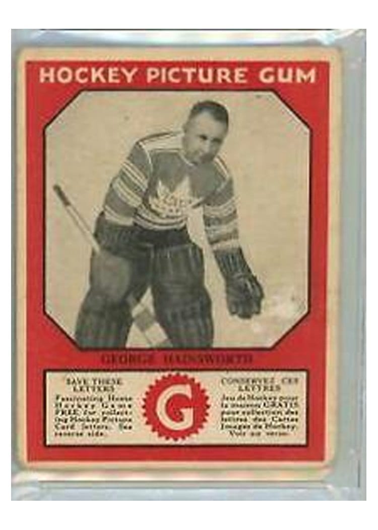 1933 V252 Canadian Gum George Hainsworth card