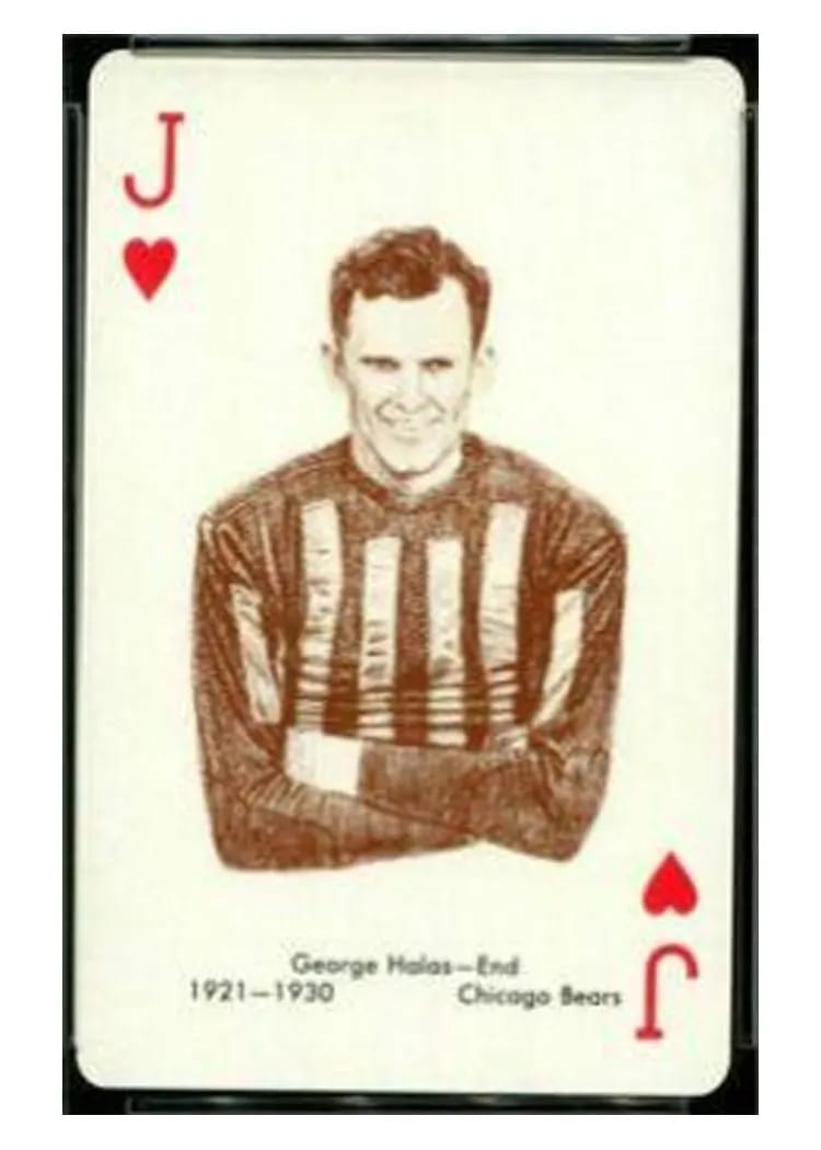 1963 Stancraft Playing Cards George Halas card