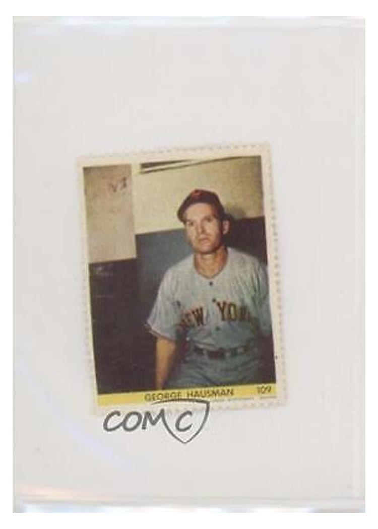 1949 Eureka Sportstamps George Hausman #109 card