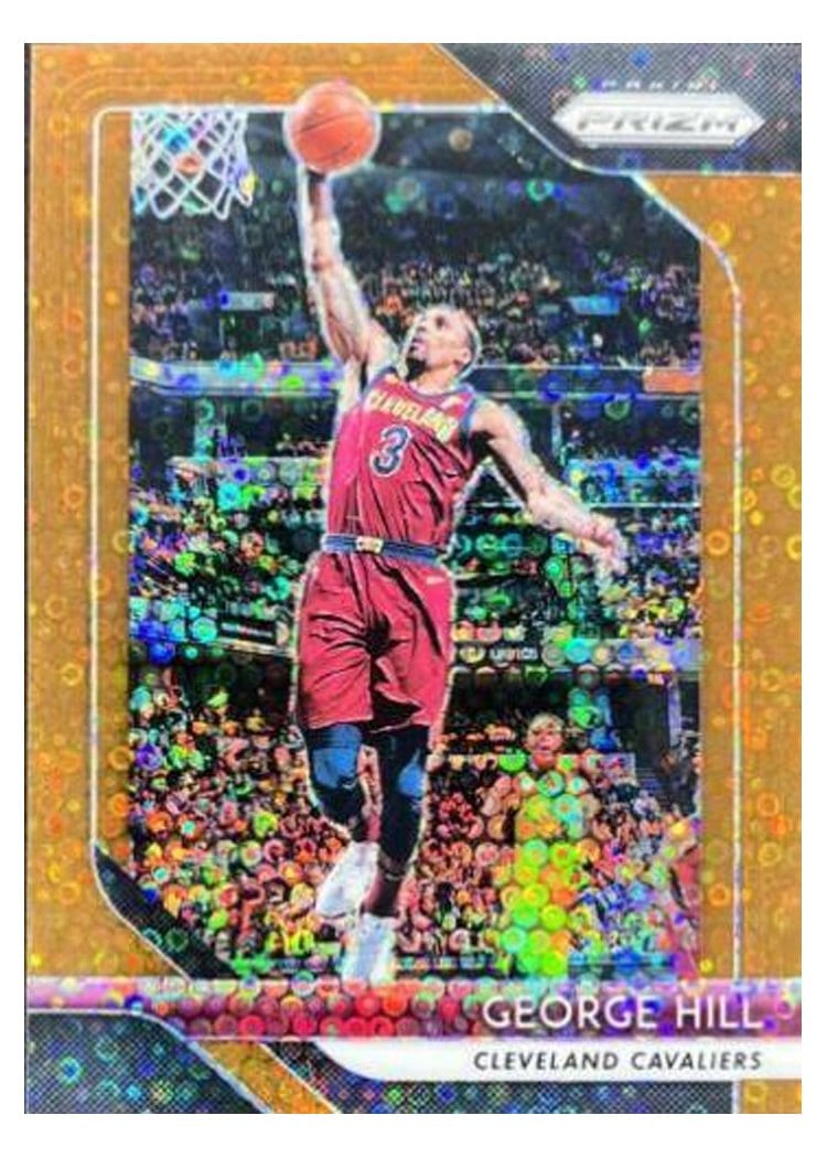 2018-19 Panini Prizm Base Set George Hill Fast Break Prizm Bronze #160 card