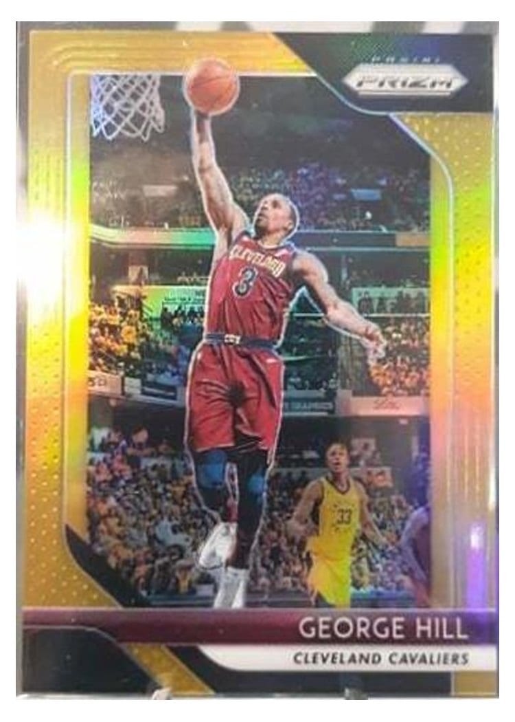 2018-19 Panini Prizm Base Set George Hill Gold Prizm #160 card