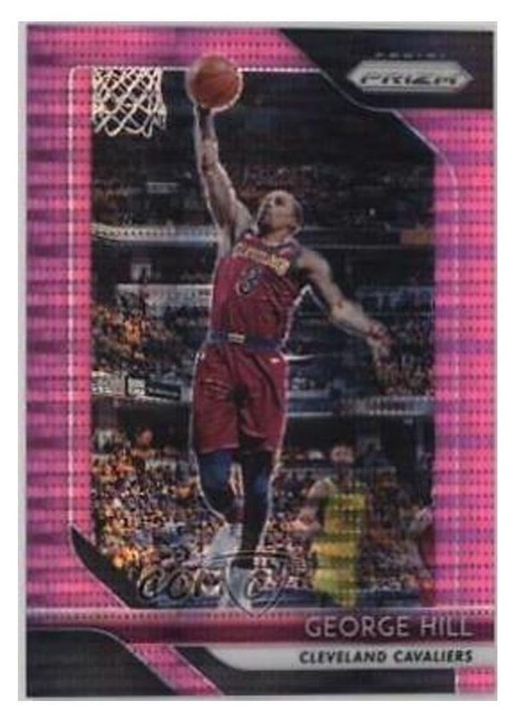 2018-19 Panini Prizm Base Set George Hill Pink Pulsar Prizm #160 card